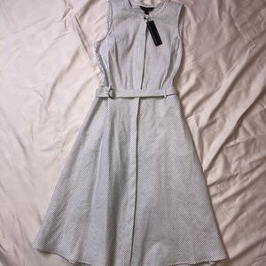 Banana Republic Striped belted sleeveless dress NWT size 6